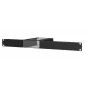 AUDAC MBS101R set de soportes de montaje para altavoces de columna serie MERO - negro, metal, 2 soportes