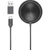 Audio-Technica ATR4697-USB micrófono de condensador de frontera negro USB-C USB-A