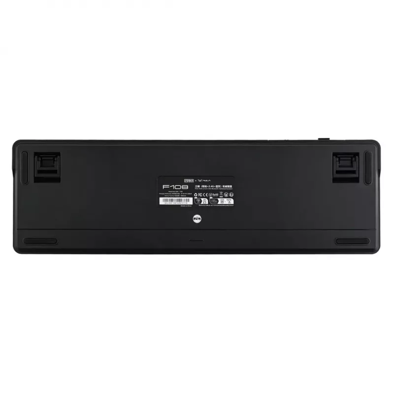 AULA F108 Gradient Grey Nimbus V3 Teclado mecánico RGB Gasket (tamaño completo, cableado, USB-C)