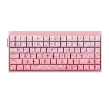 AULA HERO84 HE Pink Gradient Contour Dragon King Teclado mecánico RGB Gasket