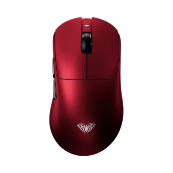 AULA SC900 Pro Red ratón - ratón gaming inalámbrico tri-modo con sensor PAW3395, 26000 DPI, RGB, 75g