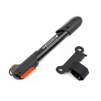 Bomba de mano mini Author AAP Booster – Presta/Schrader, 120 PSI, negra