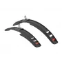 Author AXP Junior 16-20 set de guardabarros – delantero y trasero, negro, para bicicletas infantiles de 16-20