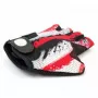 Author Junior X6 guantes de ciclismo de dedos cortos, talla L, rojo/blanco/negro