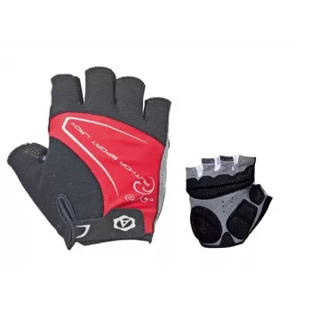 Author Lady Comfort Gel guantes de ciclismo cortos – mujer, talla L, rojo/negro