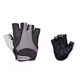 Author Men Elite Gel Guantes de ciclismo de dedos cortos - Gris/Negro (M)