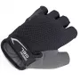 AUTHOR Guantes de ciclismo de dedos cortos Comfort Gel para hombre, Negro/Gris, talla L