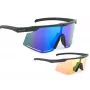 Author Gafas de sol ZX8 Orange 65 & BlueRevo 13, gris mate