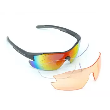 Gafas de sol deportivas Author Vision LX S!BRIGHT Orange 65 & BlueRevo 13 (gris mate)
