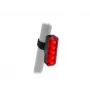 Author XYRIUS Brake luz trasera USB 400 lm, negro con lente roja