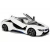 Coche R/C BMW i8 Rastar 1:14 blanco con puertas automáticas
