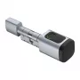 AVATTO SDL-V1-S90 cilindro de cerradura inteligente con huella dactilar, perfil europeo ajustable de 90mm, plata, Bluetooth y app Tuya, acceso sin llave, aleación de zinc