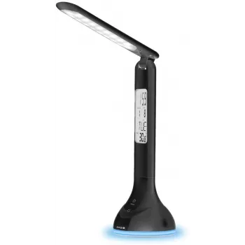 Lámpara de mesa LED Avide ABLDLRGB-CALENDAR-4W-BL con calendario RGB, negra, 4W, 250lm