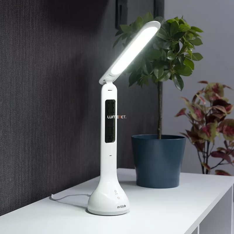 Avide lámpara de escritorio LED RGB calendario blanca 4W 250lm