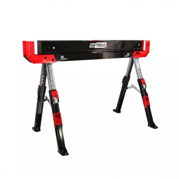AWTOOLS Caballete de sierra de altura ajustable 62-82 cm