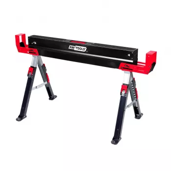 AWTOOLS Caballete de sierra ajustable longitud 98-115.5 cm altura 62-82 cm