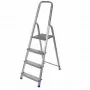AWTOOLS Escalera de aluminio 4 peldaños 150 kg