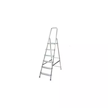 Escalera de aluminio AWTOOLS 6 peldaños 150 kg