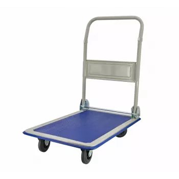AWTOOLS AW carro de almacén 4 ruedas 300 kg plataforma 90x60 cm
