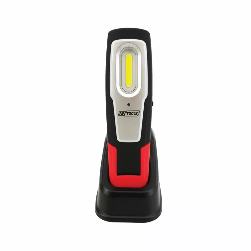 AWTOOLS AW17600 linterna de trabajo LED COB con base magnética y gancho giratorio
