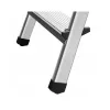 AWTOOLS AW23008 escalera multiusos de 3 piezas, aluminio, 24 peldaños, 150 kg, EN 131