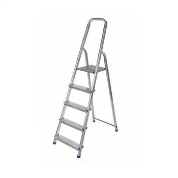 AWTOOLS AW23021 Escalera telescópica de 3 secciones 4,25 m aluminio 150 kg EN131