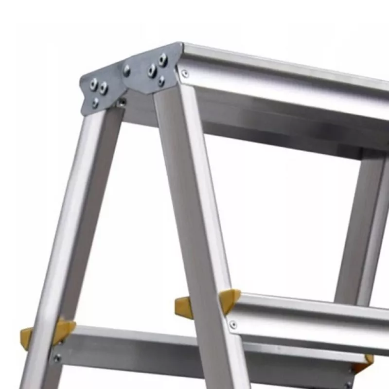 AWTOOLS AW23031 Escalera articulada multiusos 12 peldaños 150 kg Aluminio