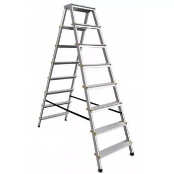 AWTOOLS AW23031 Escalera articulada multiusos 12 peldaños 150 kg Aluminio