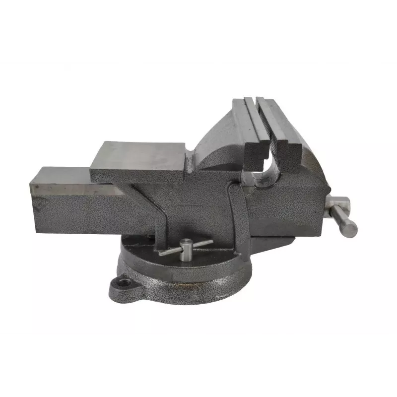 Tornillo de banco con base giratoria AWTOOLS AW24207 100mm Hierro fundido con yunque