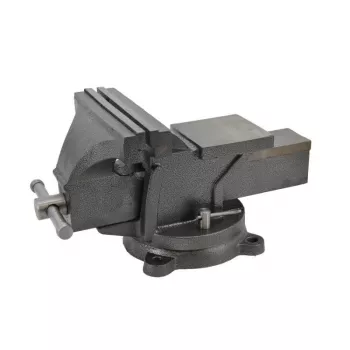 AWTOOLS AW24216 Tornillo de banco 150 mm con base giratoria 360° y yunque integrado