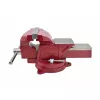 AWTOOLS AW24226 tornillo de banco giratorio 125mm con yunque y mordazas endurecidas intercambiables