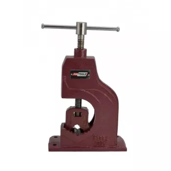 AWTOOLS AW24307 Tornillo de banco 100 mm de ancho de mordaza hierro fundido base fija con yunque