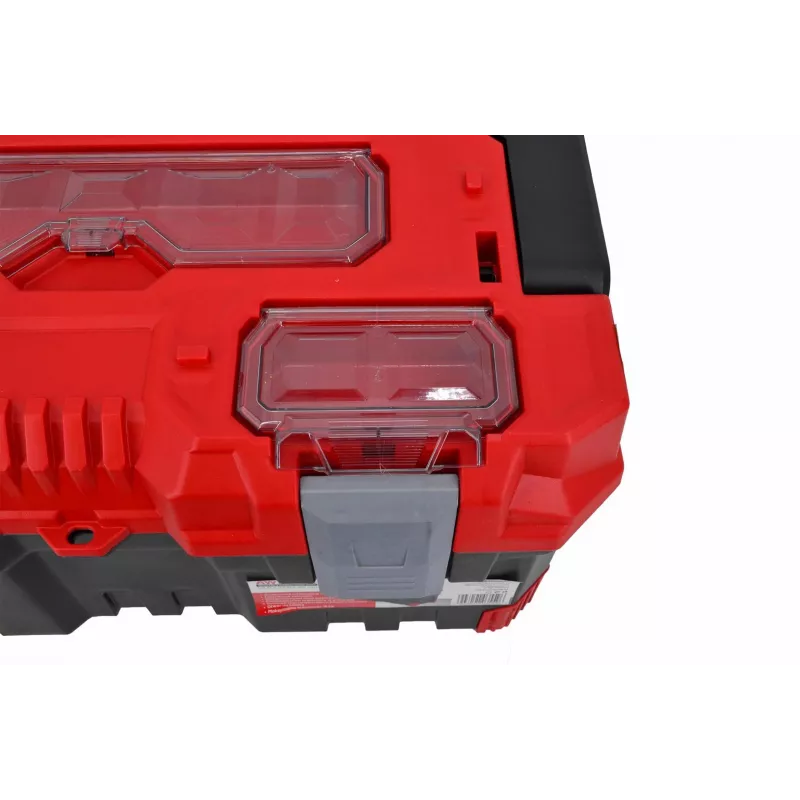 AWTOOLS AW30514 caja de almacenamiento con 14 compartimentos, tapa transparente y separadores extraíbles