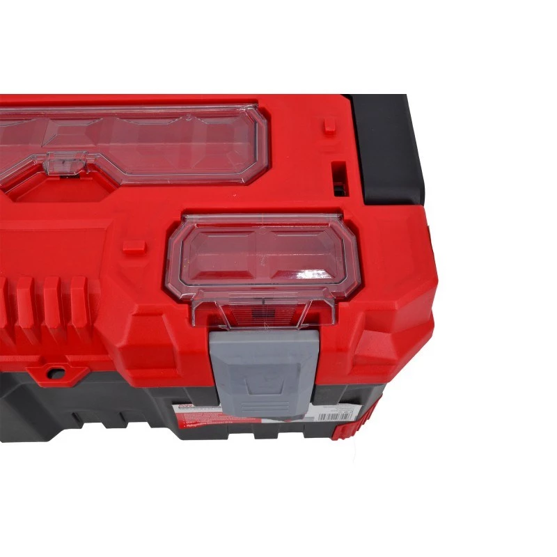 AWTOOLS AW30514 caja de almacenamiento con 14 compartimentos, tapa transparente y separadores extraíbles