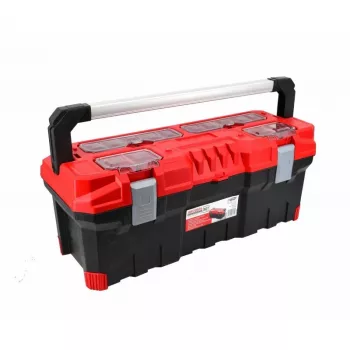 AWTOOLS AW30514 caja de almacenamiento con 14 compartimentos, tapa transparente y separadores extraíbles