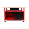 Banco de trabajo AWTOOLS AW30901 120x60x85 cm negro/rojo