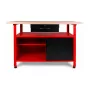 Banco de trabajo AWTOOLS AW30901 120x60x85 cm negro/rojo