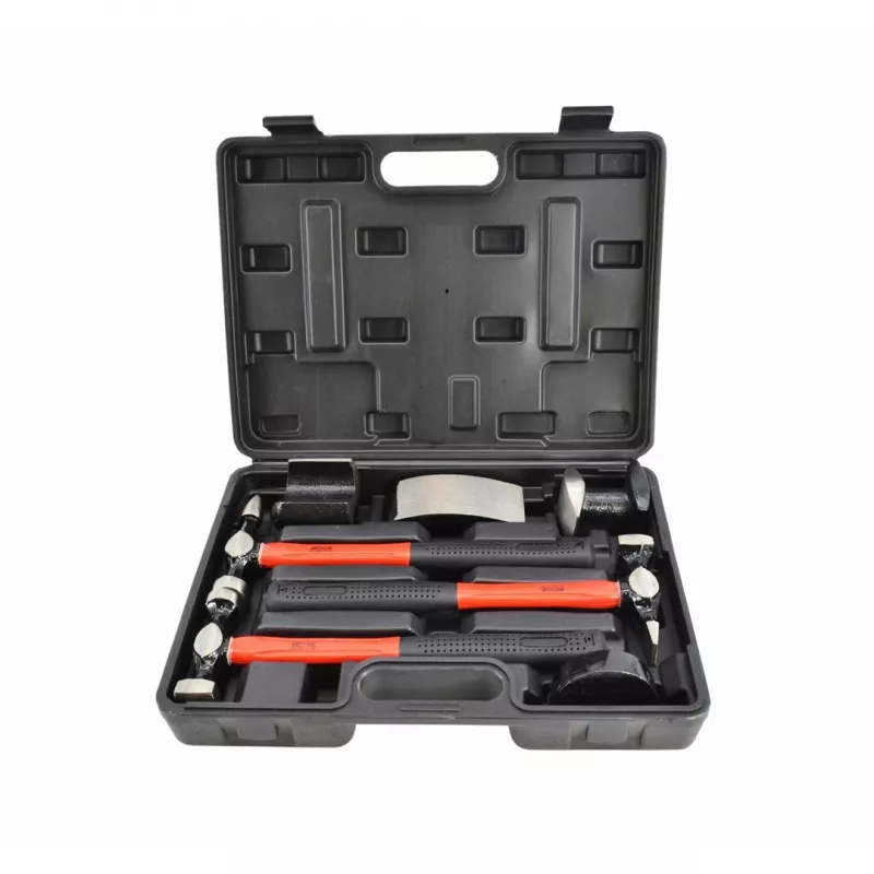 AWTOOLS AW32269BL martillo de mecánico de 1000 g con mango de fibra de vidrio y boca cruzada, negro
