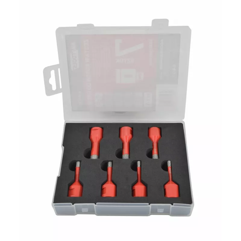 AWTOOLS AW47307 Juego de 7 brocas helicoidales HSS DIN 338 – 2-10 mm para metal, madera y plástico