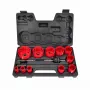 AWTOOLS AW49661 sierra de corona bimetálica 60 mm con dentado variable para metal, madera, plástico, pladur y construcción en seco