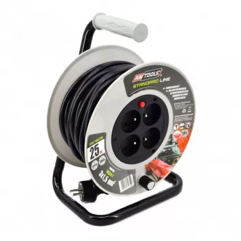AWTOOLS AW70217 Alargador 25m 4 tomas IP44 3680W
