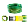 AWTOOLS AW70374 Manguera de jardín 50m 1/2 pulgadas flexible PVC 3 capas con malla cruzada de poliéster