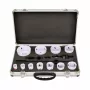 Juego de sierras de corona bimetálicas AWTOOLS 19-76 mm 15 piezas BLACK LINE maletín metálico