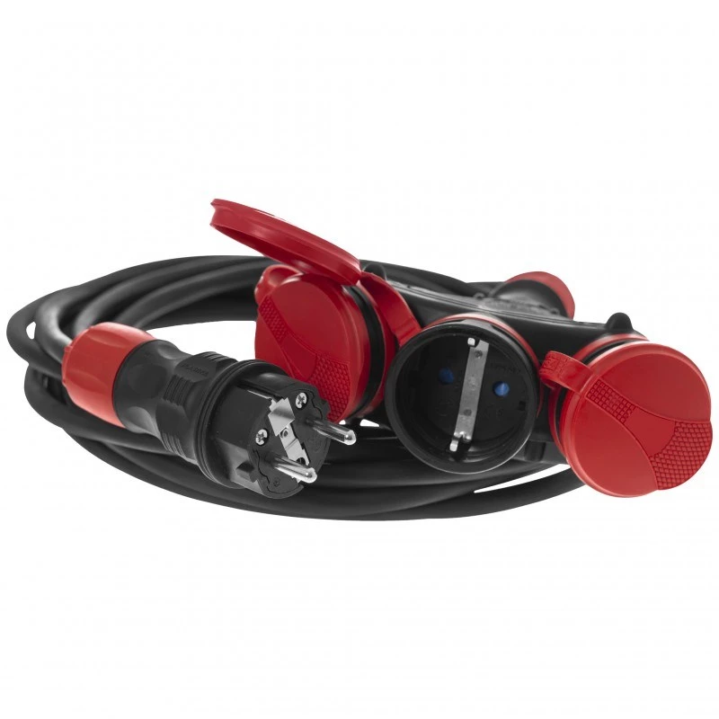 AWTOOLS EXTREME Alargador 10m 3x1,5mm² 3 tomas IP54 16A/4000W