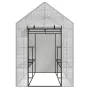 AWTOOLS invernadero de jardín blanco 143x143x195cm
