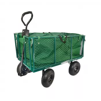 AWTOOLS Carro de transporte de jardín alto con funda 300 kg