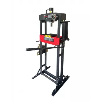 AWTOOLS Prensa Hidráulica con Manómetro 20T PRO Black Line
