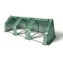 AWTOOLS mini invernadero túnel de plástico 295x95x95cm estructura de acero galvanizado con cubierta de PE resistente a los rayos UV