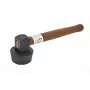 AWTOOLS Martillo de empedrado 1,5 kg goma vulcanizada con mango de fibra de vidrio
