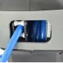 AWTOOLS Enrollador de manguera de aire comprimido con retracción automática, 8x12mm x 20m, azul